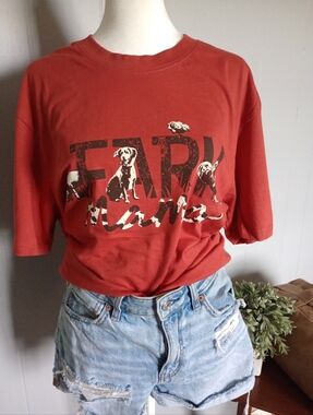 NWT Red 'Farm Mama' Graphic T-Shirt 100% Cotton